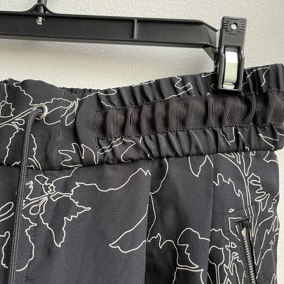 NWT Rag & Bone Harvey Floral Print Silk Wide Leg Drawstring Pants - Picture 8 of 12